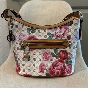 Giani Bernini Signature Peonies Hobo Bag